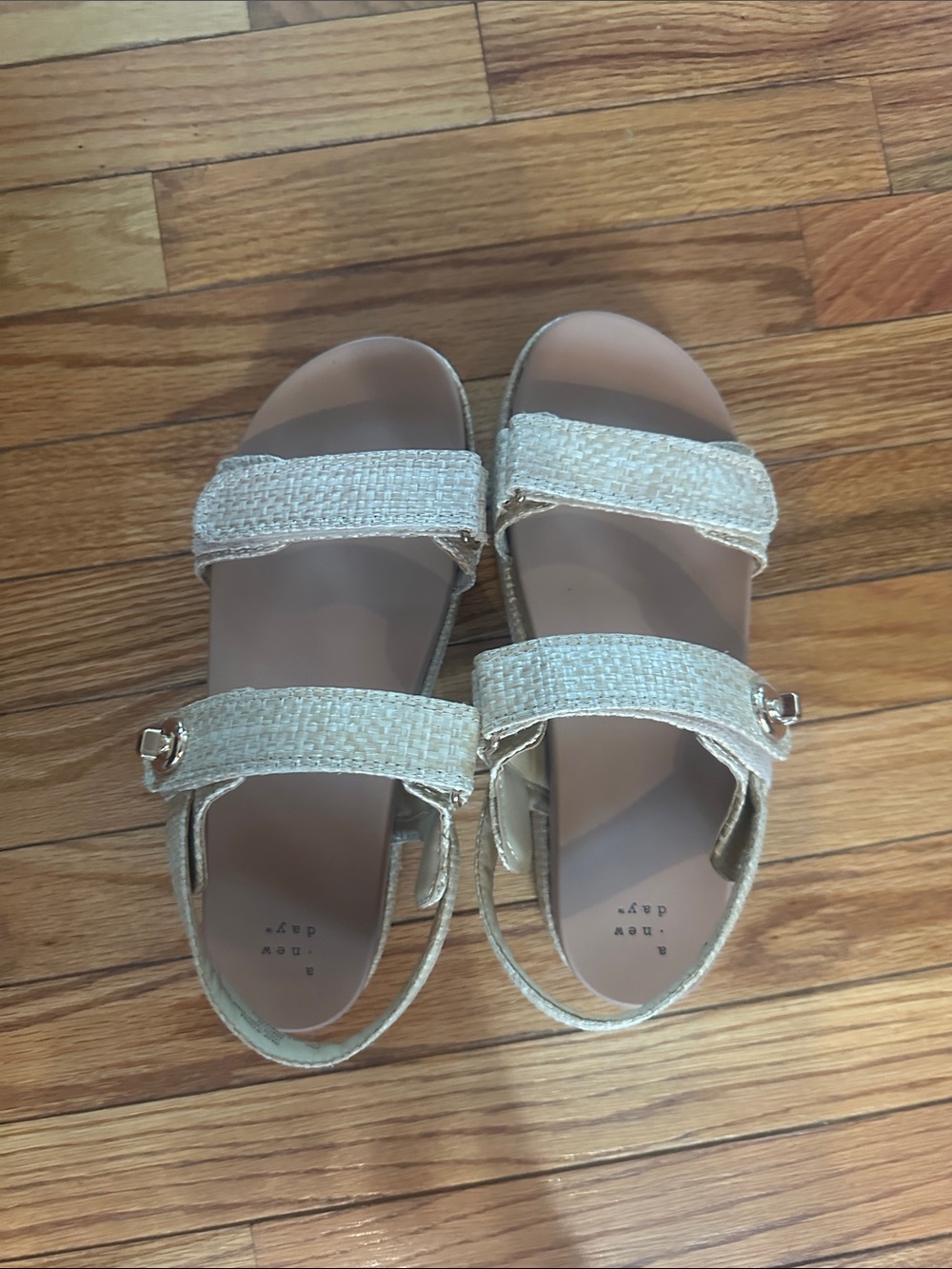 a new day Cream Woven Strap Sandals